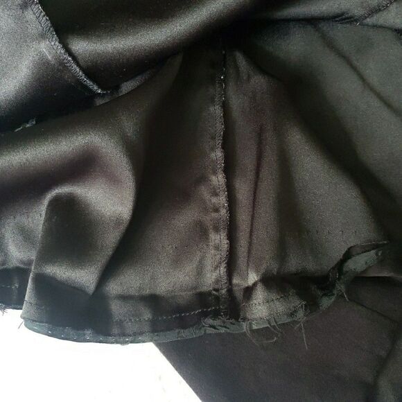 Christopher & Banks Women’s Size 6 A Line Skirt Black Velour Whimsy Goth *FLAW - Picture 10 of 11